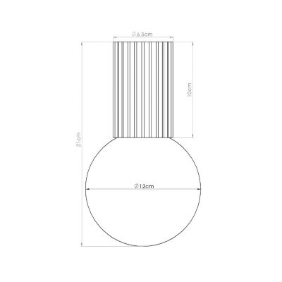 Plafon ryflowany HALO IP44 ultramaryna SL.1738 Sollux (SL.1738)
